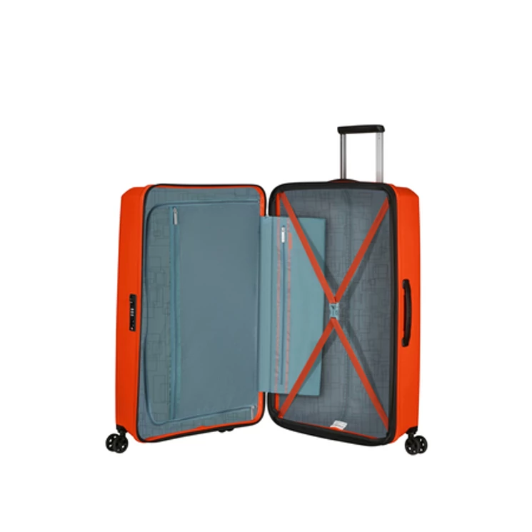 American Tourister Aerostep Spinner Bővíthető Bőrönd 77cm Narancs 3 év garancia