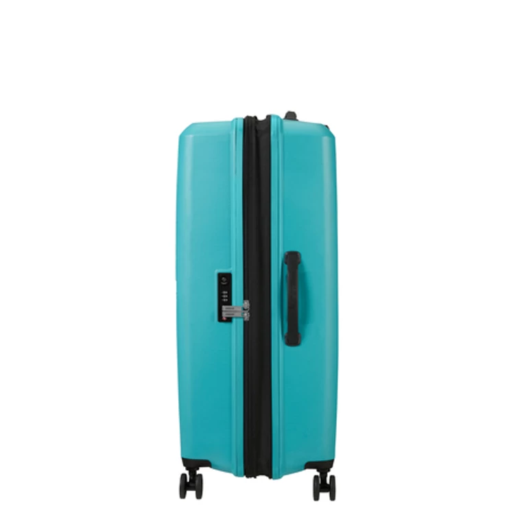 American Tourister Aerostep Spinner Bővíthető Bőrönd 77cm Turquoise 3 év garancia