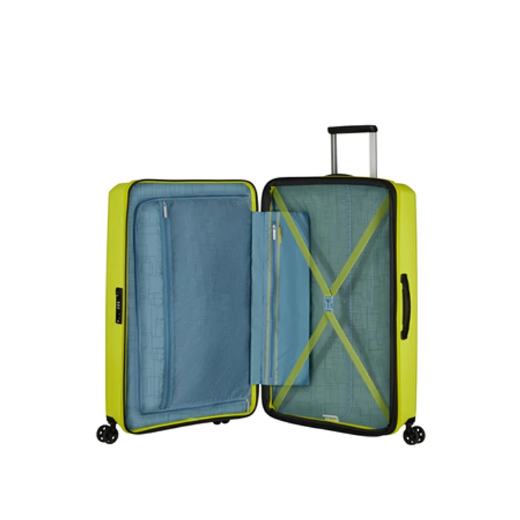 American Tourister Aerostep Spinner Bővíthető Bőrönd 77cm Lime 3 év garancia