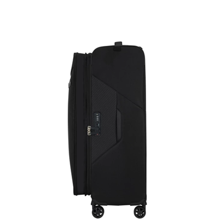 Litebeam Spinner Bővíthető bőrőnd 77 cm 5 év garancia Fekete