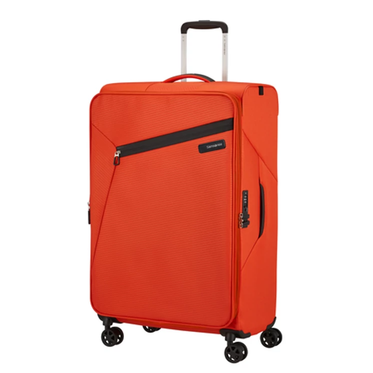 Litebeam Spinner Bővíthető bőrőnd 77 cm 5 év garancia Narancs