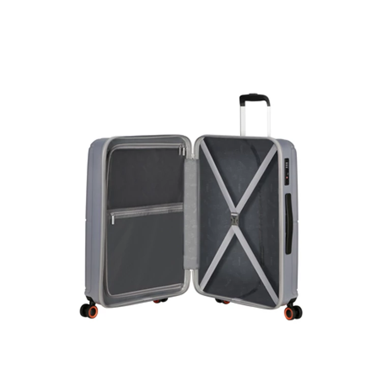 American Tourister Geopop Spinner Bőrönd 67cm Silver