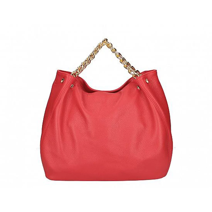 Valódi bőr női láncos táska piros színben S7247 Red