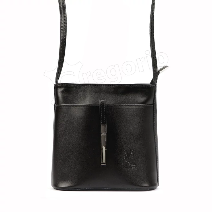 Borse Gianni Valódi bőr női táska fekete színben