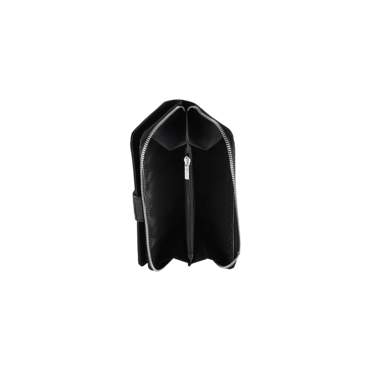 Lakk női bőr pénztárca fekete színben 4317 Black