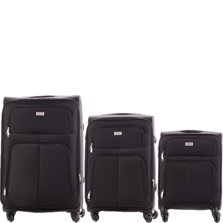 3 db-os bőrönd szett 214 Fekete színben