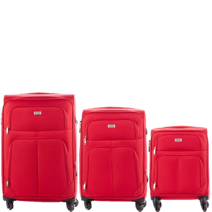 3 db-os bőrönd szett 214 Red színben