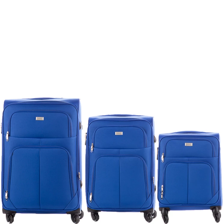 3 db-os bőrönd szett 214 Royalkék színben