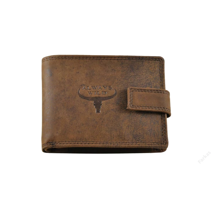 Always Wild férfi bőr pénztárca barna színben 23501