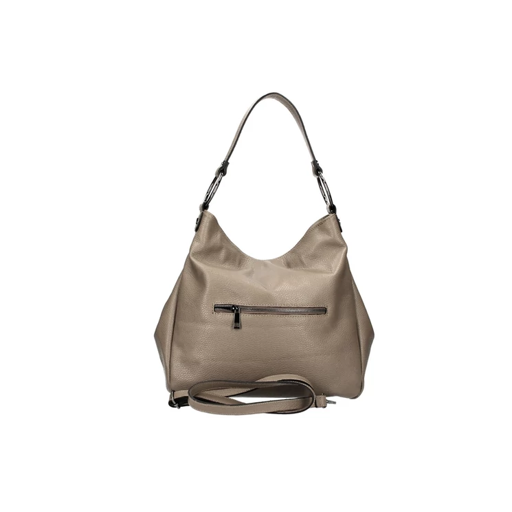 Valódi bőr női válltáska taupe színben S7192 Taupe