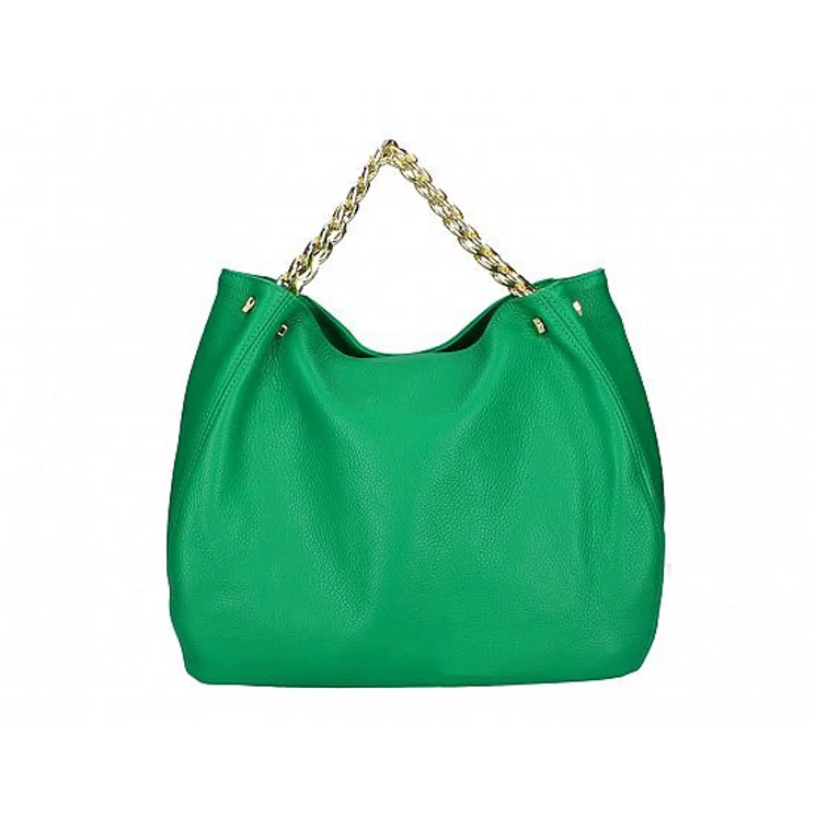 Valódi bőr női láncos táska zöld színben S7247 Green