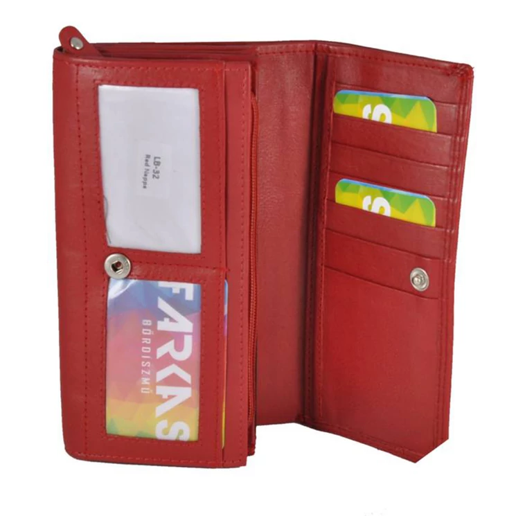 Bőr női pénztárca 32 DarkBrown