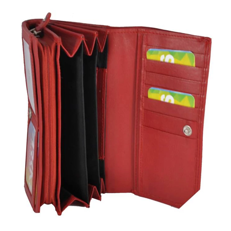 Bőr női pénztárca 32 DarkBrown