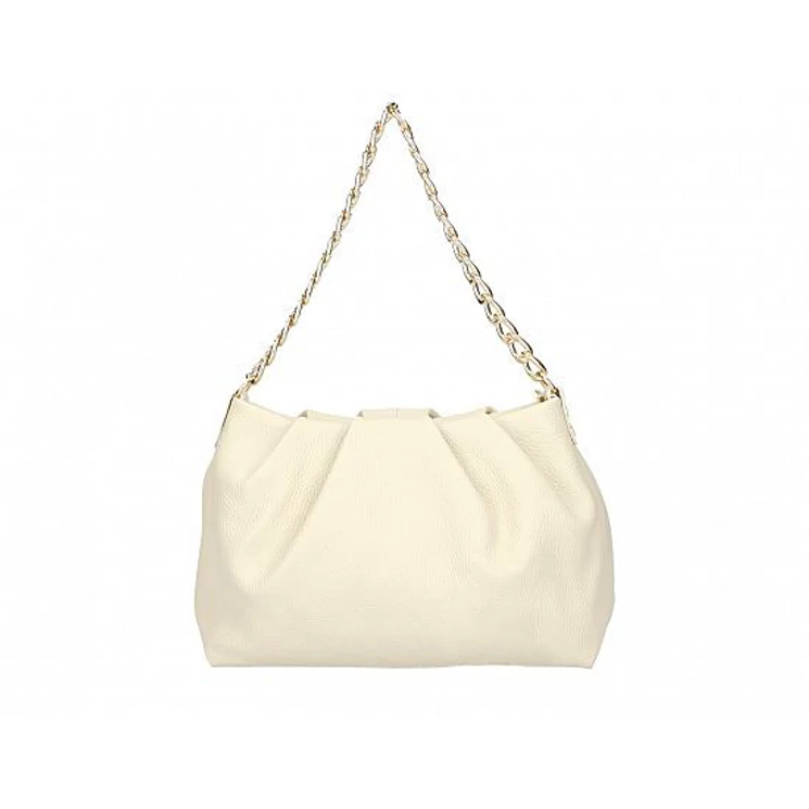 Valódi bőr női láncos táska bézs színben S7243 Beige