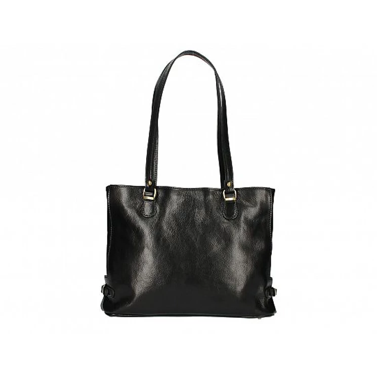 Valódi bőr női válltáska fekete színben S7195 Black