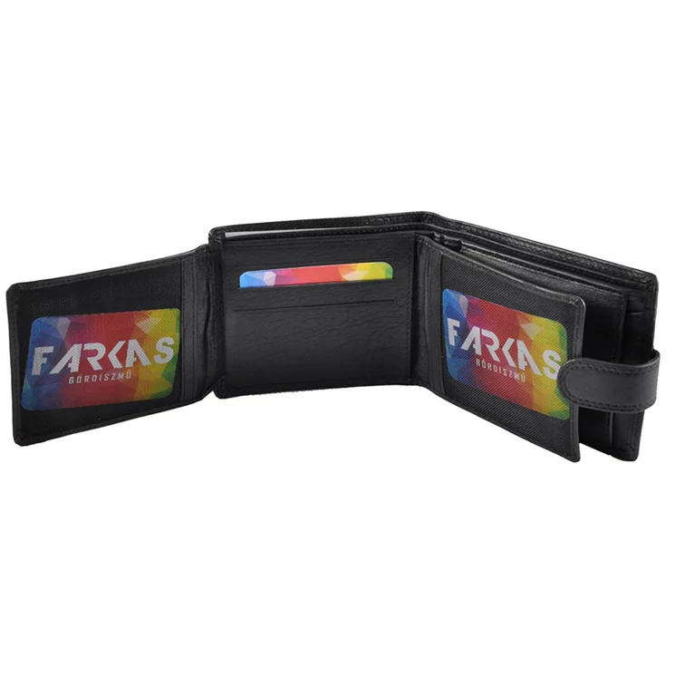 Férfi bőr pénztárca fekete színben 8660X