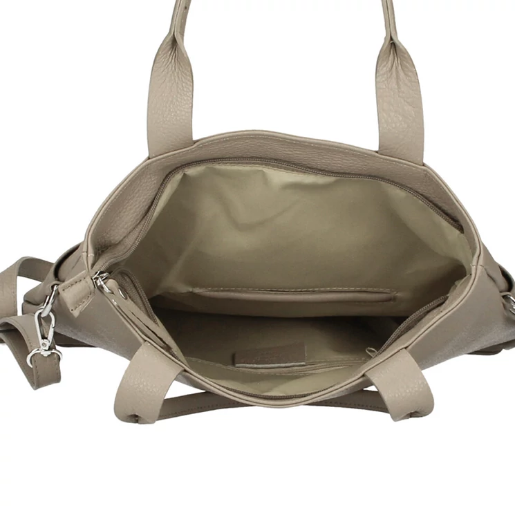 Valódi bőr női válltáska S7185 Mustard