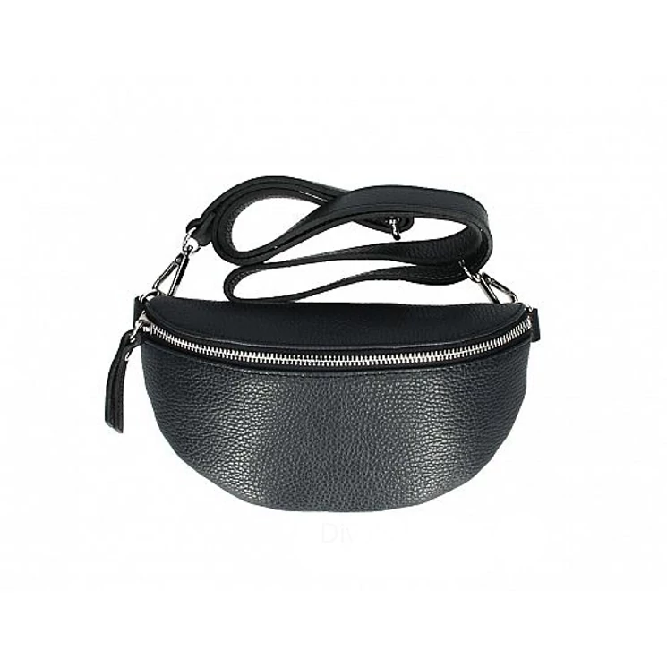 Valódi bőr női övtáska fekete színben TR213 Black