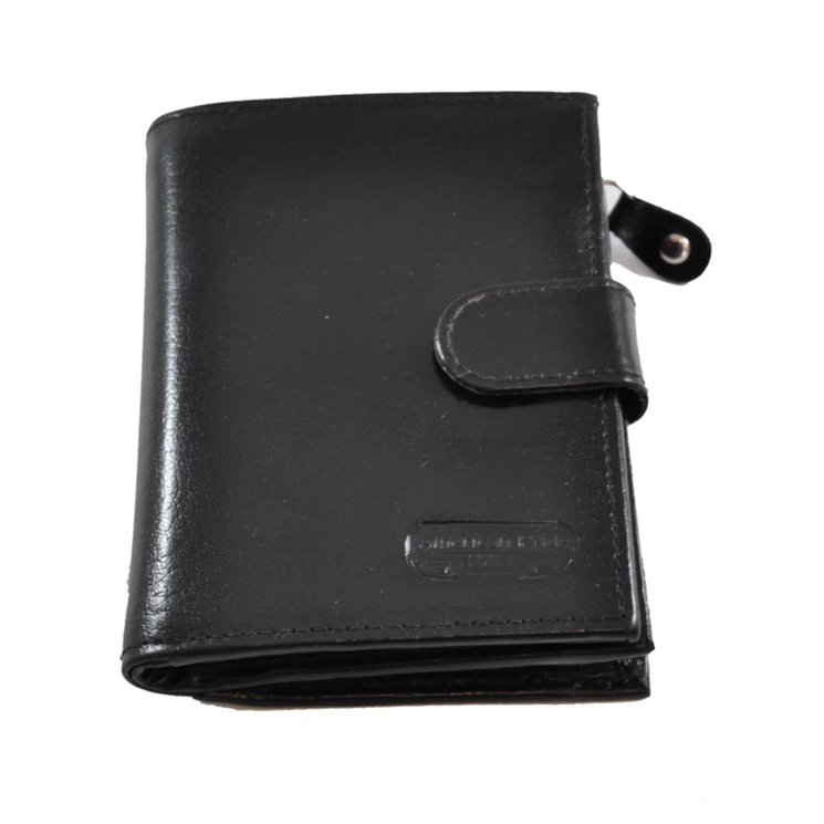 Bőr női pénztárca fekete színben 4205 Black