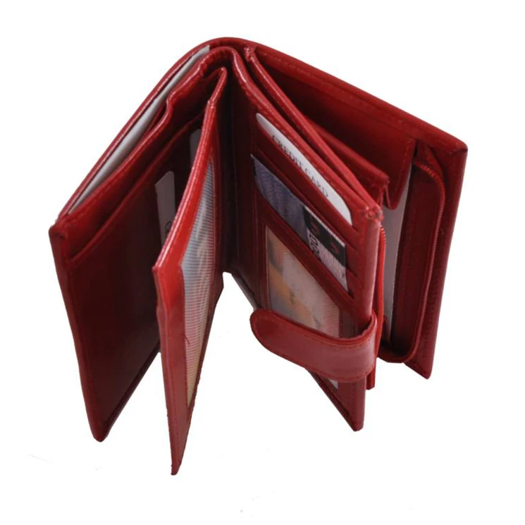 Bőr női pénztárca fekete színben 4205 Black