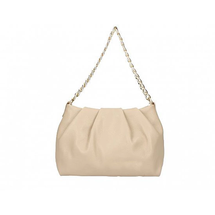 Valódi bőr női láncos táska taupe színben S7243 Taupe