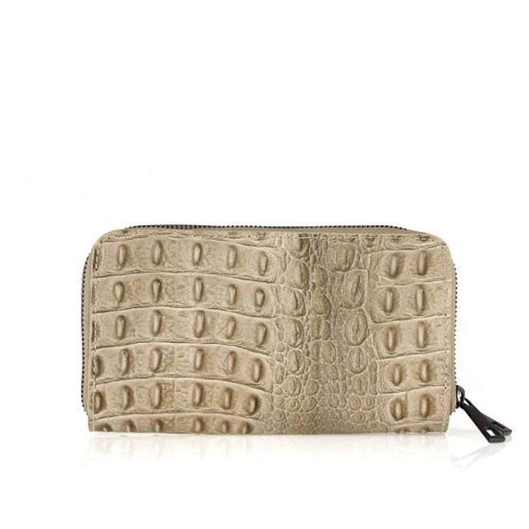 Valódi bőr női pénztárca Taupe színben P516 Taupe