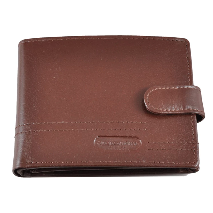 Férfi bőr pénztárca barna színben RFID védelemmel 46012 Brown