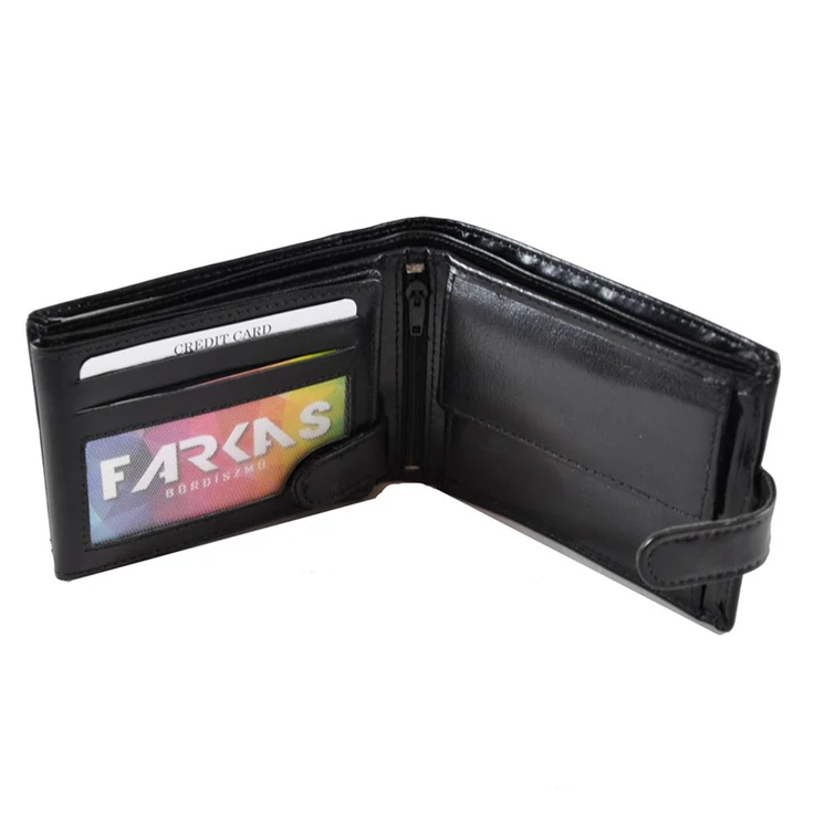 Férfi bőr pénztárca barna színben RFID védelemmel 46012 Brown