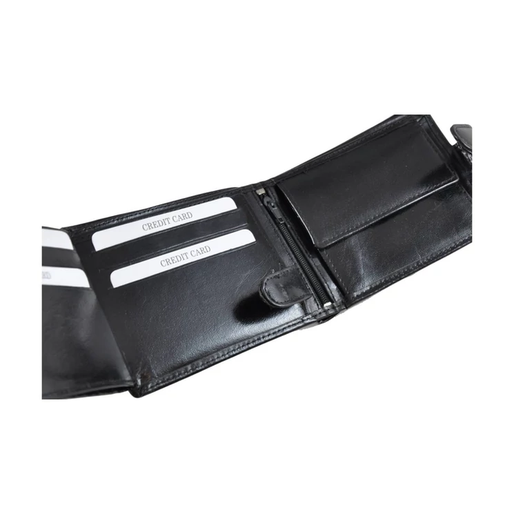 Férfi bőr pénztárca barna színben RFID védelemmel 46012 Brown