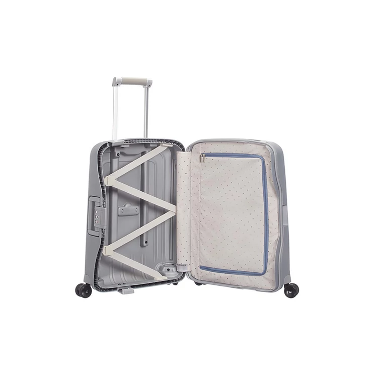 Samsonite S-Cure Spinner bőrönd 55 cm-es kabinbőrönd ajándék bőröndhuzattal