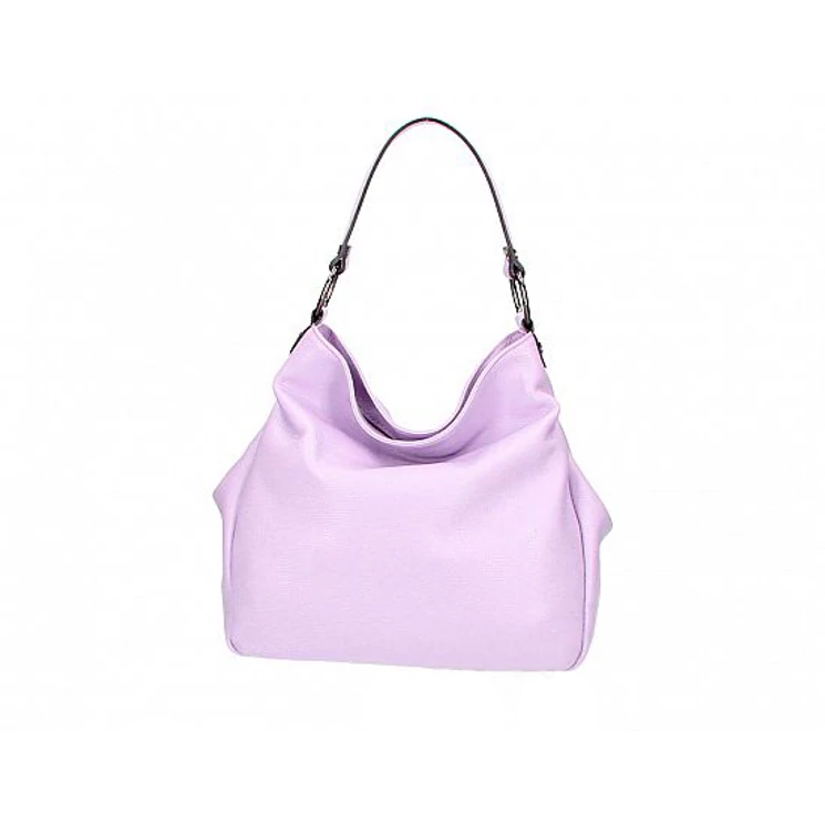 Valódi bőr női válltáska világoslila színben S7192 Lilac