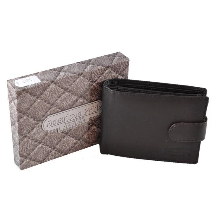 Férfi bőr pénztárca barna színben 5051 Brown