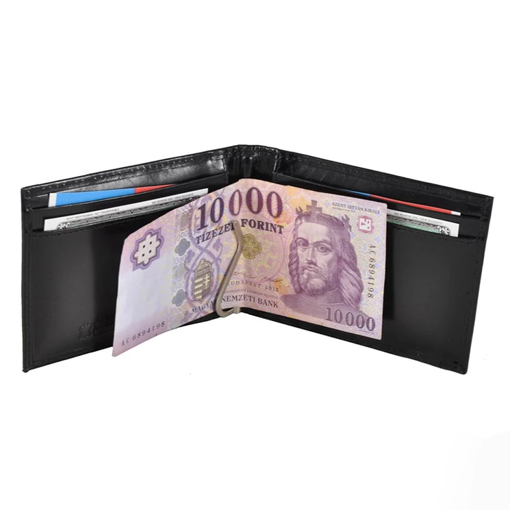 Férfi bőr pénztárca fekete színben 5155 Black