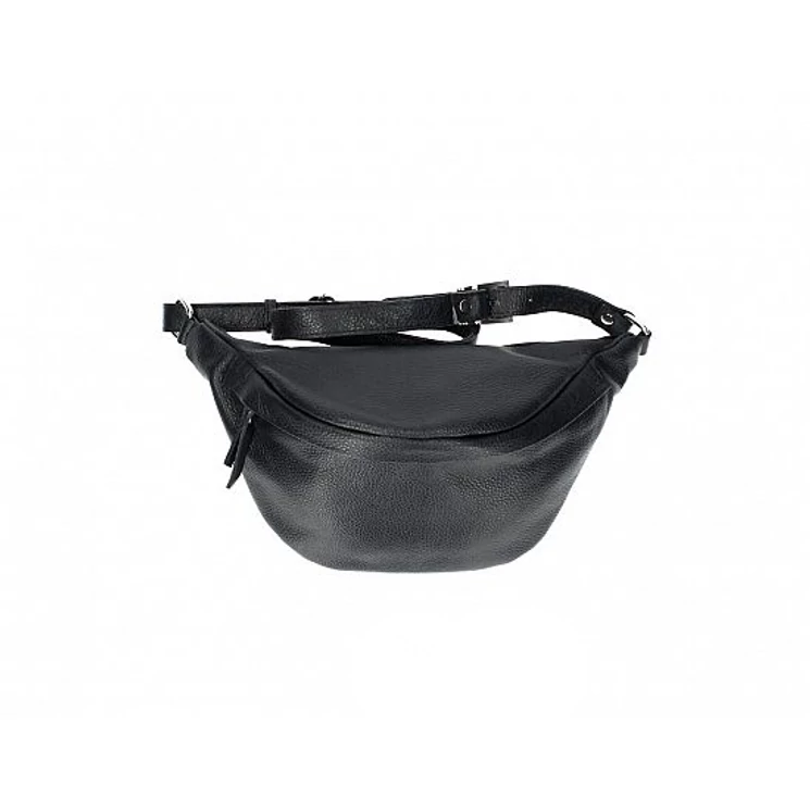 Valódi bőr női oldaltáska fekete színben TR247 Black