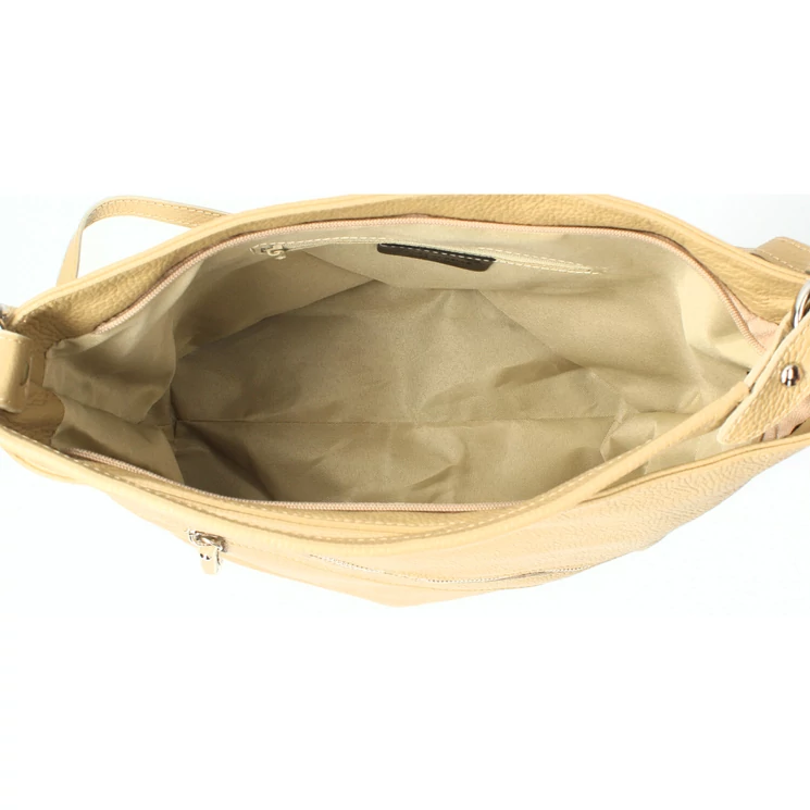 Valódi bőr női táska Bézs színben S7181 Beige