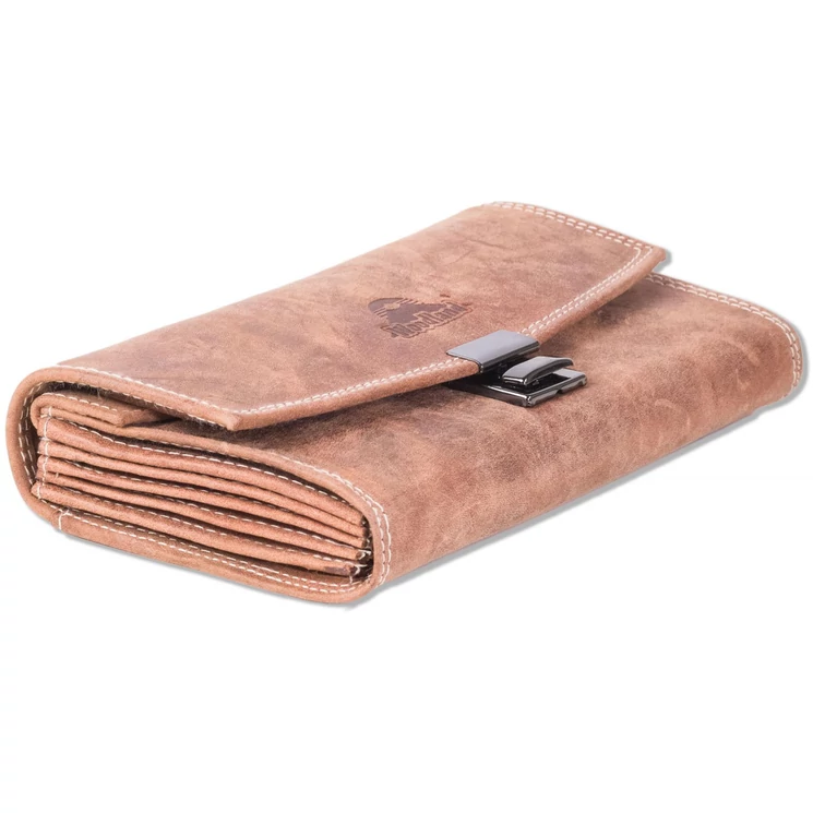 Woodland valódibőr Brifkó pénztárca pincér pénztárca barna színben