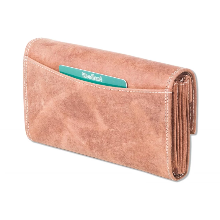 Woodland valódibőr Brifkó pénztárca pincér pénztárca barna színben