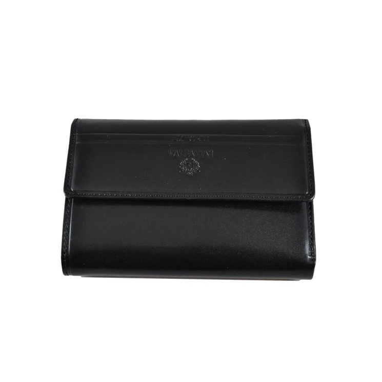 Emporio Valentini bőr női pénztárca fekete színben 563121 Black