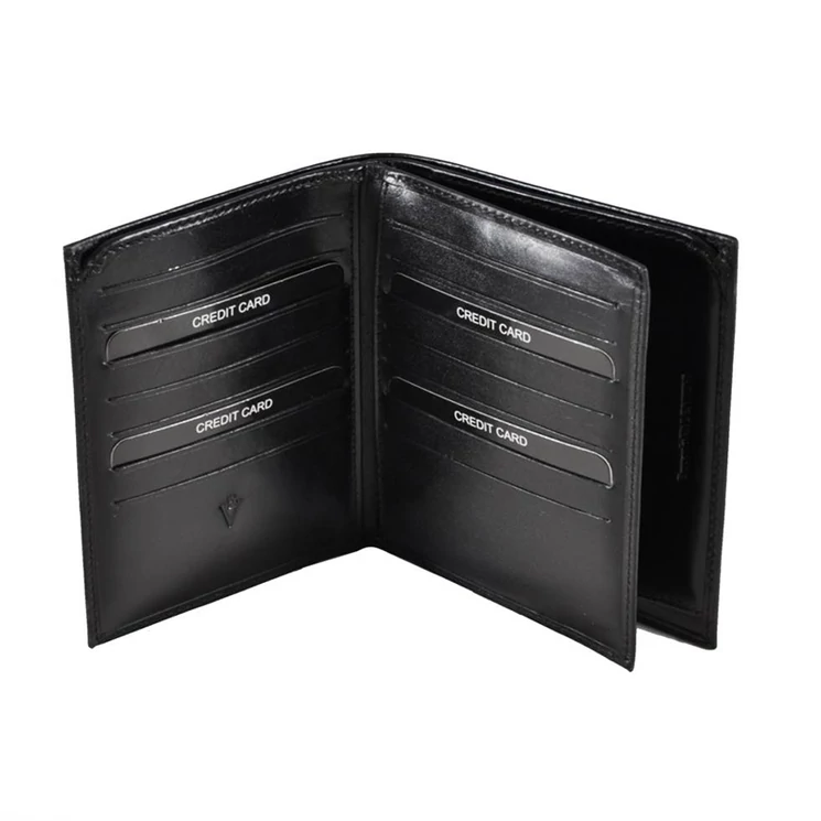 Emporio Valentini férfi bőr irattartó kártyatartó fekete színben 563255 Black