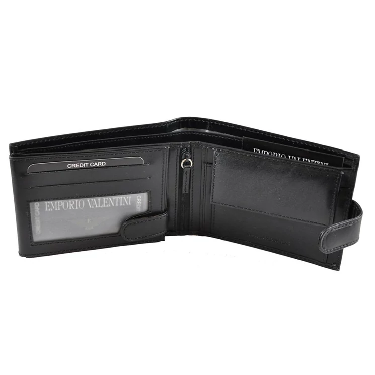 Emporio Valentini férfi bőr pénztárca piros színben 563561 Red