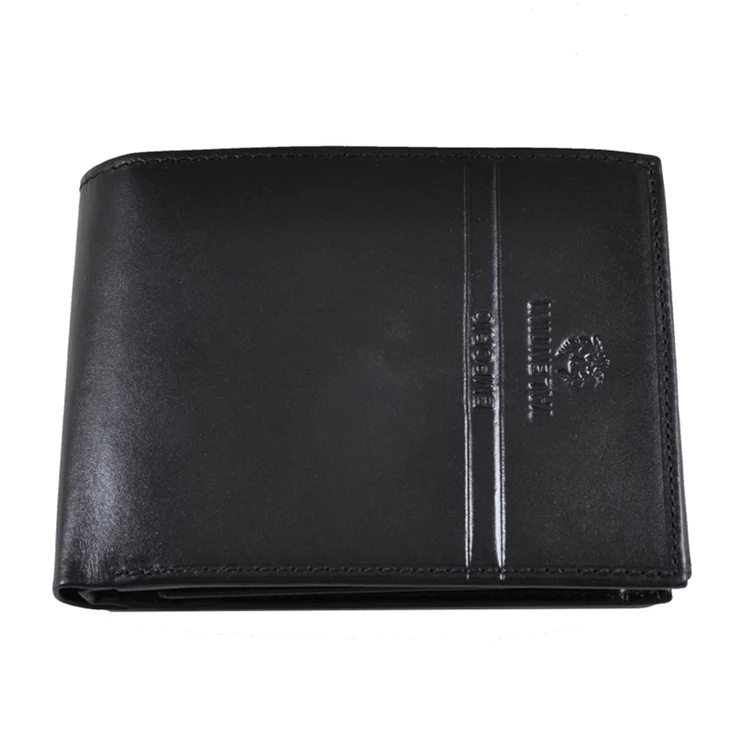 Emporio Valentini férfi bőr pénztárca fekete színben 563261 Black