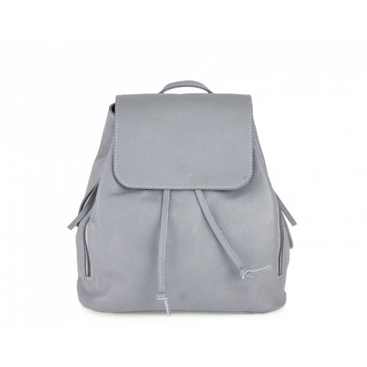 Valódi bőr női hátitáska szürke színben S7068 Grey