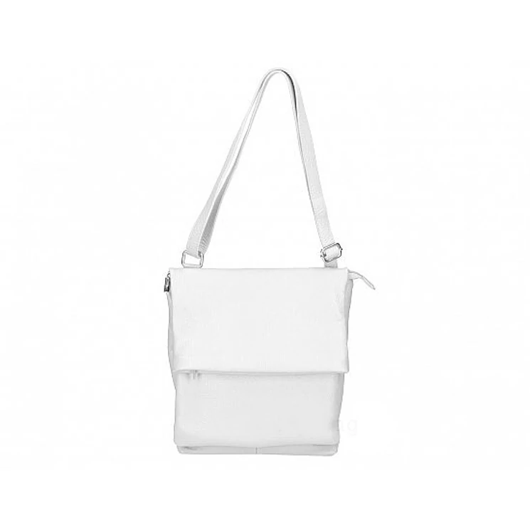 Valódi bőr női válltáska fehér színben TR223 White