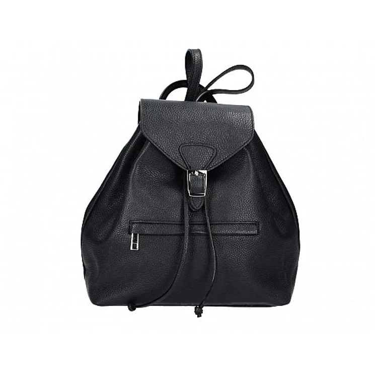 Valódi bőr női hátizsák fekete színben S7223 Black