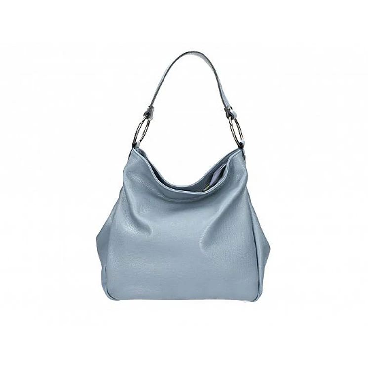 Valódi bőr női válltáska kék színben S7192 Cerulean