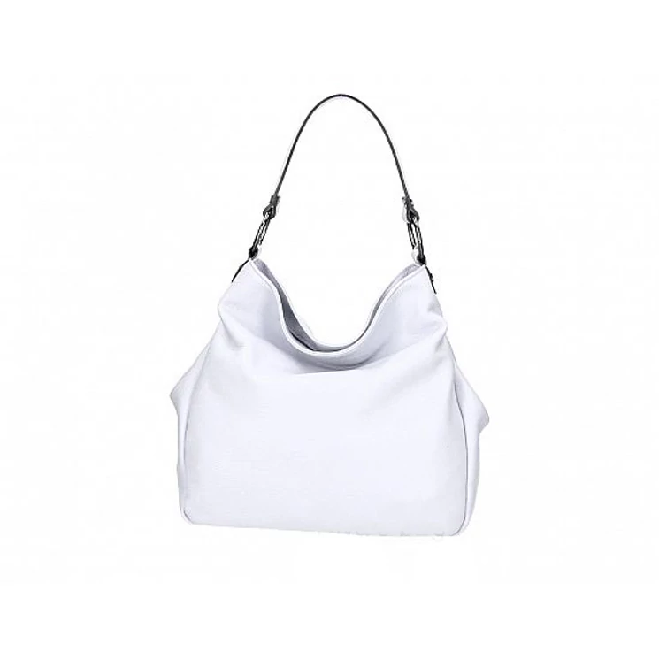 Valódi bőr női válltáska fehér színben S7192 White
