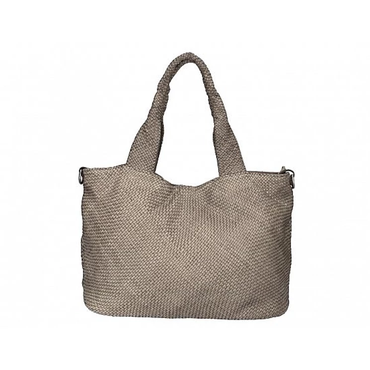 Valódi bőr női válltáska taupe színben S7216 Taupe