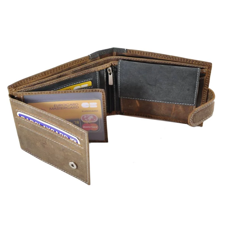 Férfi bőr pénztárca barna színben 7111 Brown