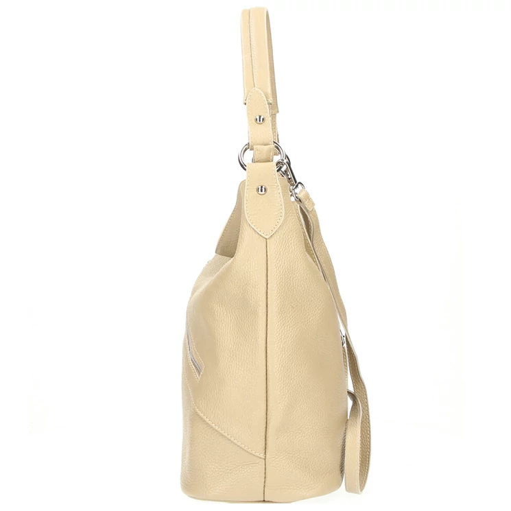 Valódi bőr női táska Bézs színben S7181 Beige