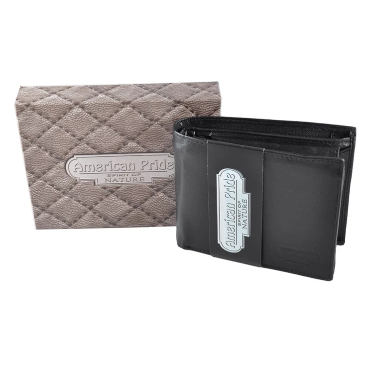 Férfi bőr pénztárca fekete színben 72 Black